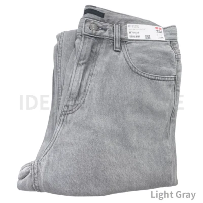 UNIQLO Wide Straight Jeans 27-46 inch Denim Cotton Loose Men 479322 NWT - Image 1 of 4