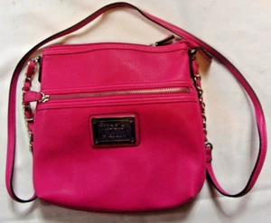 NUEVO Nicole by Nicole Miller Rosa Pequeña Cremallera Cierre Bolso de Hombro Correa 10 - Imagen 1 de 4