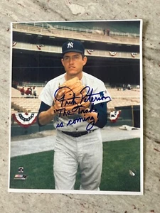 NY Yankees Fritz Peterson autographed 8 x 10 photo “ The trade is coming” - Picture 1 of 2