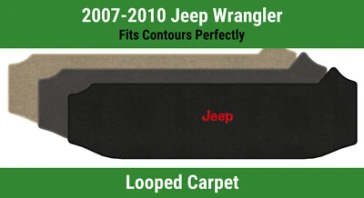 Tapete de carga pequeno Lloyd Classic Loop para Jeep Wrangler 07-10 com Jeep preto vermelho - Imagem 1 de 4