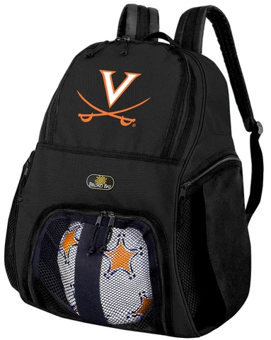 UVA Soccer Backpack - University of Virginia Volleyball Bag -SIDE SHOE POCKETS! Cover