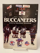 USHL 1993-1994 Des Moines Buccaneers ￼Vs Omaha Lancers Vintage Hockey Program