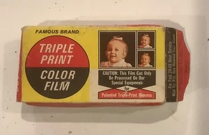 Vintage Famous Brand Triple Print 126 Film - Exp June 1972 - NOS New Old Stock - Picture 1 of 7
