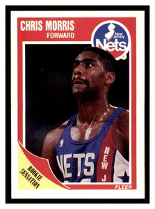 1989-90 Fleer #99 CHRIS MORRIS RC New Jersey Nets ~D2P