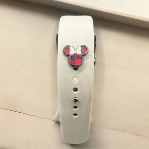 Smart Watch Silicone Band Decorative Charm Plaid Print Ears - Picture 1 of 1