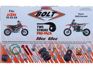 Kit de tornillos Bolt Pro-Pack Euro Style se adapta a KTM SX 50 65 ab02 - Imagen 1 de 2
