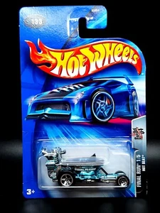 2004 Hot Wheels #133 Final Run 1/5 HOT SEAT Chrome Blue/Black w/5 Spoke Wheels - Bild 1 von 6