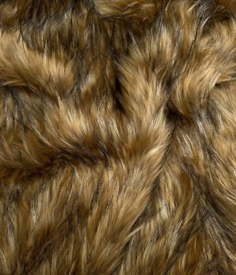 Faux Animal Fur Long Pile Heavy 65" Wide Fabric, Plush,  Warm Soft Coat, Fursuit - Image 1 of 4