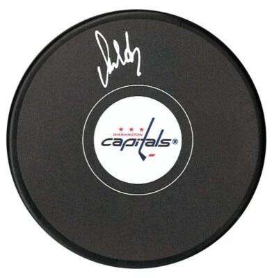 Alexander Ovechkin Washington Capitals Autographed Hockey Puck Fanatics COA - Image 1 of 3