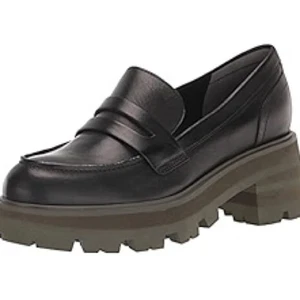 Marc Fisher LTD Latika Black Platform Lug Sole Loafer Slip-on Womens Shoe Sz 8.5 - Picture 1 of 11
