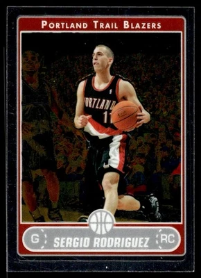 2006-07 Topps Chrome Sergio Rodriguez Rookie Portland Trail Blazers #199 - Image 1 of 2