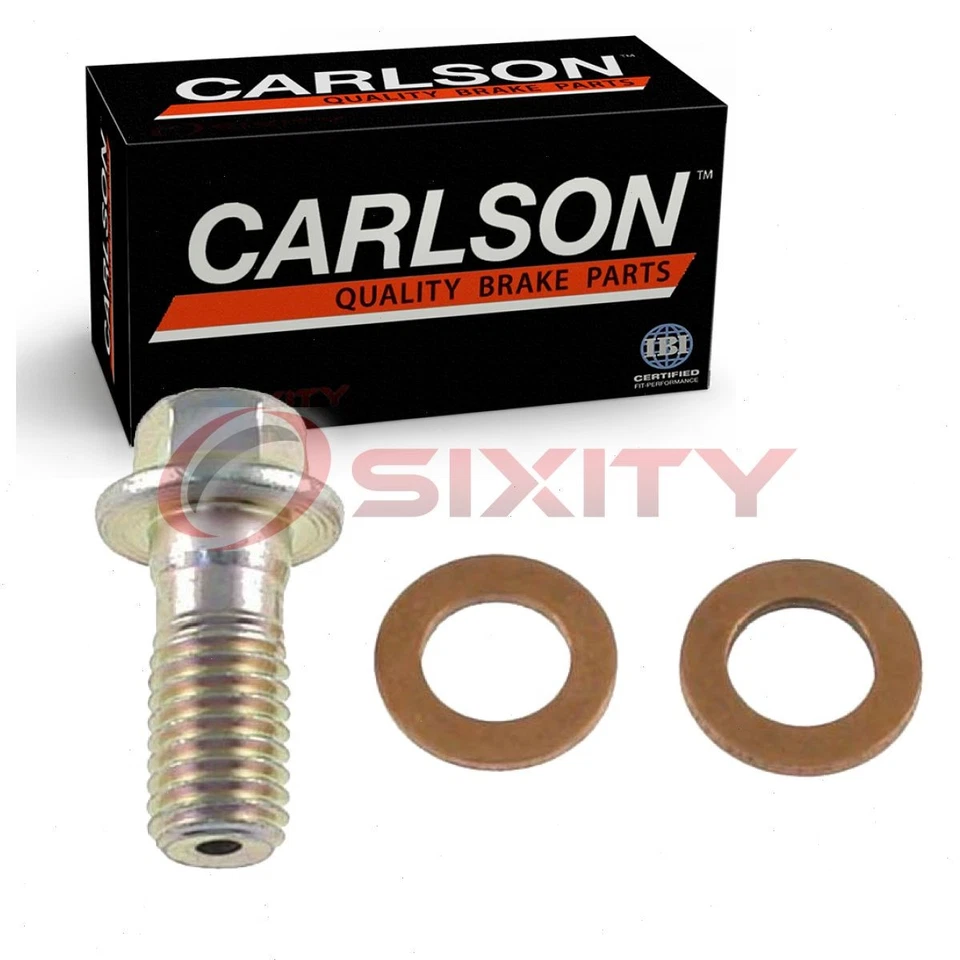Carlson Front Brake Hydraulic Banjo Bolt for 1982-1989 Buick Skyhawk Pad tv - Image 1 of 4