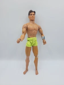 1998 Mattel Max Steel Action Man Yellow Swim Trunks 12in Action Figure - Picture 1 of 6