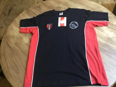 Camiseta Ajax Amsterdam Para Hombre M Mediana Roja Negra Manga Corta Fútbol Fútbol Foto 1 de 4
