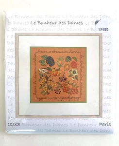 Le Bonheur des Dames Kreuzstich-Set gezählt HERBSTBLUMEN - Bild 1 von 2