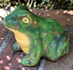 WELLER POTTERY 4.5" COPPERTONE FROG.....MINT! - Picture 1 of 4