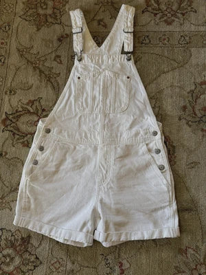 Mono corto Old Navy denim con puños blanco talla mediana Foto 1 de 4