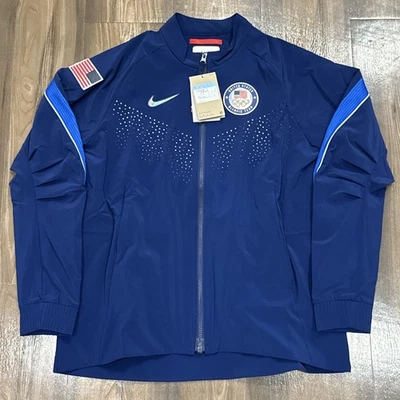 Nike Women’s Paris 2024 Team Issued USA Olympic Podium Jacket DZ3572-492 Size M - Image 1 of 4
