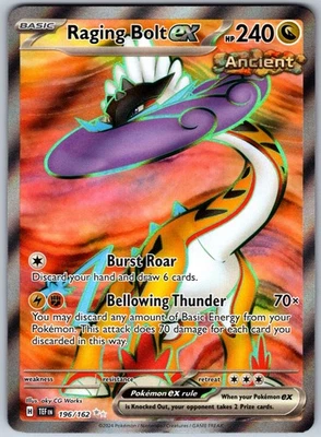 Raging Bolt ex Ultra Rare SV05: Temporal Forces 196/162 NM - Image 1 of 2