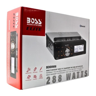 New BOSS Audio Elite BEHDIN98 Digital media receiver for select 1998-2013 Harley - Image 1 of 3