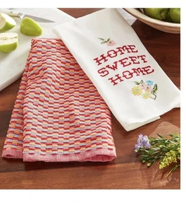 Pioneer Woman Home Sweet Home Kitchen Towels Farmhouse Multicolor Set of 2 NWT - Picture 1 of 6
