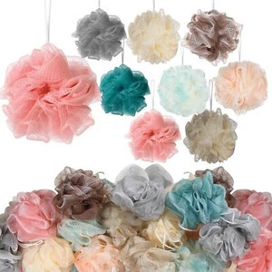 80 Pcs Loofah Sponge Bath Shower Puff Wash Body Pouf Mesh Scrubber for Women Men - Picture 1 of 6