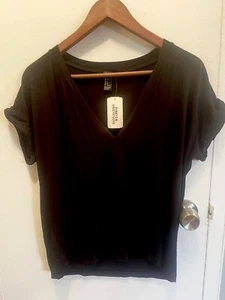 Black plain T Shirt for Women - Picture 1 of 4