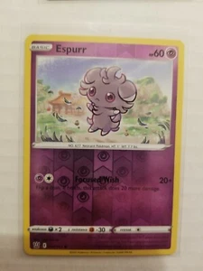 Pokemon Battle Styles Reverse Holo Espurr 60/163 - FREE SHIPPING - Picture 1 of 1