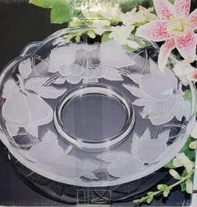 14 INCH VICTORIA AND BEALE SANGO FORBIDDEN FRUIT GLASS CHIP N DIP PLATTER - Picture 1 of 9