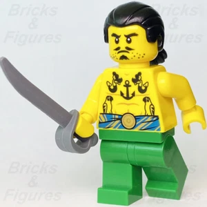 LEGO® Ideas Tattooga Minifigure Pirates Cutlass Sword Ship Tattoo 21322 idea072 - Picture 1 of 3