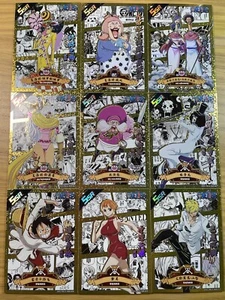 One Piece Full Set of 18 Ultra Rare Premium Foiled Collectible Anime Gold Cards - Bild 1 von 9