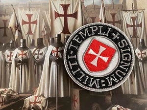 Tempelritter - Hook & Loop - Templi Signum Milli Patch - Bild 1 von 2