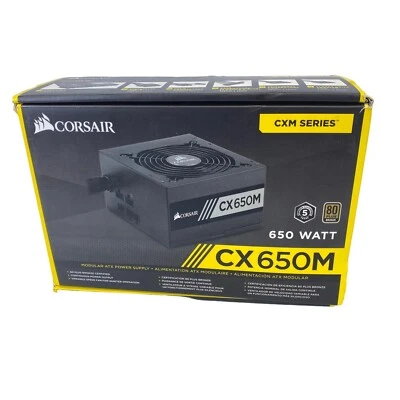 Corsair CX Series CX650M 650W 80 Plus Bronze Modular Power Supply - CP9020103NA - Image 1 of 4