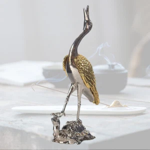 Räucherstäbchenschale Kranich Statuen Wohndeko Räucherstäbchen Fänger - Bild 1 von 12