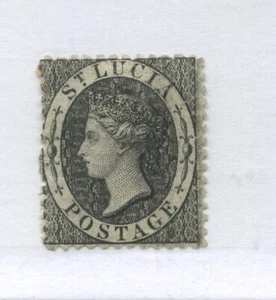 St. Lucia QV 1864 1d mint o.g. hinged - Picture 1 of 1