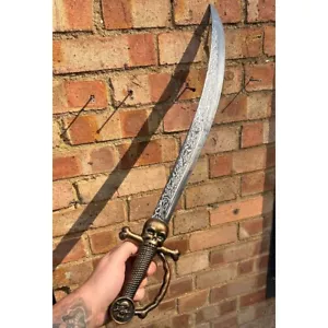 Pirate Sword 66cm Fancy Dress Costume Western Steampunk Halloween Prop - Picture 1 of 3