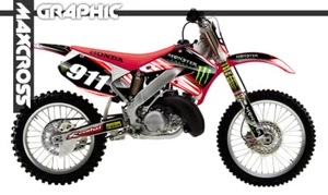 Maxcross Design Graphic kit Full Decal FOR HONDA 2000-2001 CR125R CR250R - Picture 1 of 2