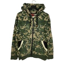 Clot Apparel woodland camo full zip hoodie mens size medium