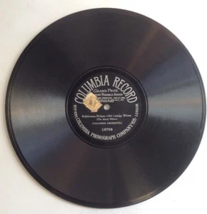 Ballsirenen Walzer Die Lustige Witwe 78 RPM 10” Single Sided Record Columbia - Imagen 1 de 7
