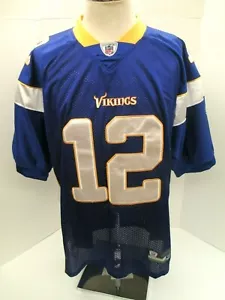 Vintage 2009-11 NFL Minnesota Vikings 12 Percy Harvin Sewn Home Trikot Herren 50 - Bild 1 von 12