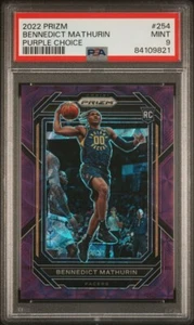 2022-23 Prizm Choice BENNEDICT MATHURIN purple /20 - Picture 1 of 3