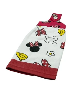 Minnie Maus hängendes Geschirrtuch rote Tupfen, Handschuhe, Blumen bedrucktes Handtuch - Bild 1 von 6