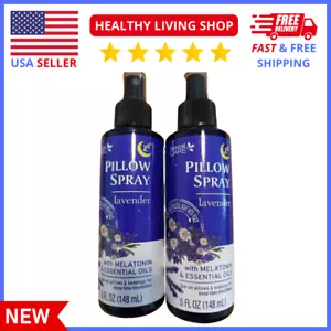 2x PACK Lavender Pillow & Bedding Spray Mist - Melatonin & Essential Oils 10 oz - Picture 1 of 3