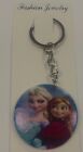 Disney's FROZEN ANNA AND ELSA KEY CHAIN LUGGAGE TAG NEW CARDED KEYCHAIN