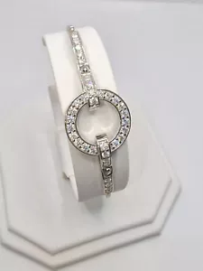 925 STERLING SILVER WHITE GOLD OVERLAY MOISSANITE DVVS1 DVVS1 ICED BRACELET... - Picture 1 of 7