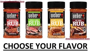 Weber Rub For Smoking & Barbecuing - Chili Lime, Honey Garlic, KC BBQ or Siracha - Picture 1 of 6