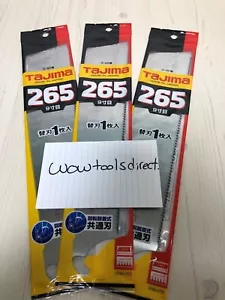 BRAND NEW Tajima Single Edged Wood Saw Blade Set of 3 265mm Japan Made GNB-265 - Picture 1 of 3