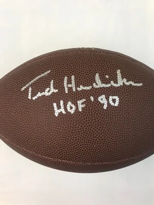 Ted Hendricks HOF Oakland Raider Signed Full Size Wilson football With JSA/COA - Image 1 of 4