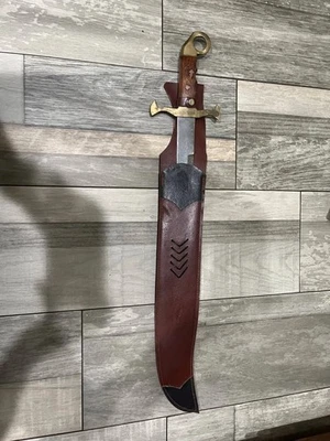 Authentic Ottoman Style Turkish Carved Sword. Made In Pakistan. 28 Inches Long. - Image 1 of 4