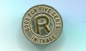 Flipper Medaille (R) "Diese Medaille für Geschicklichkeit ausgezeichnet" "Gut für 5 Cent im Handel" - Bild 1 von 2